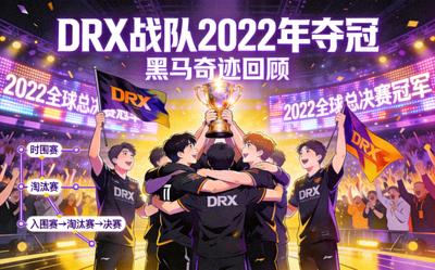 DRX战队2022年夺冠庆祝画面，黑马奇迹回顾